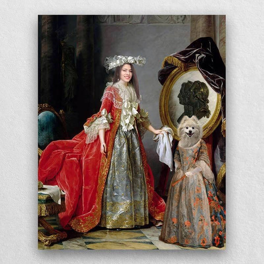 Royal Pet And Owner Portraits Canvas