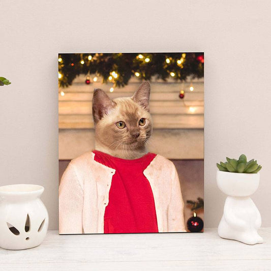 Pet Artwork Gidts Christmas Puppy Painting