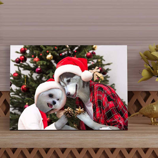 Cat Dog Pet Christmas Portraits Gidt
