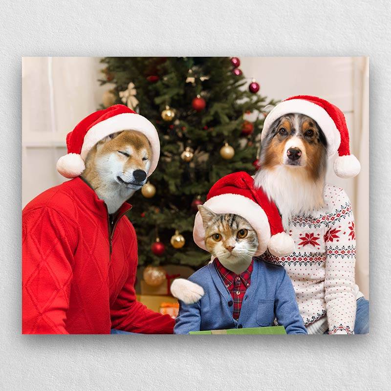Pet Portraits For Christmas Dog Painting Gidt