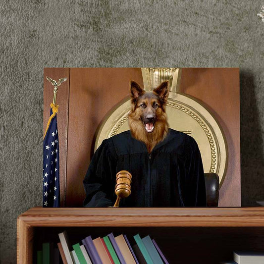The Judge Of Justice Pet Portrait Art