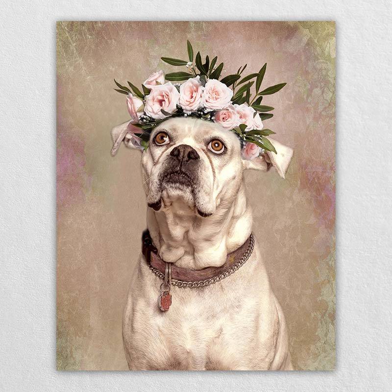 Pet Face On Canvas Custom Wall Art