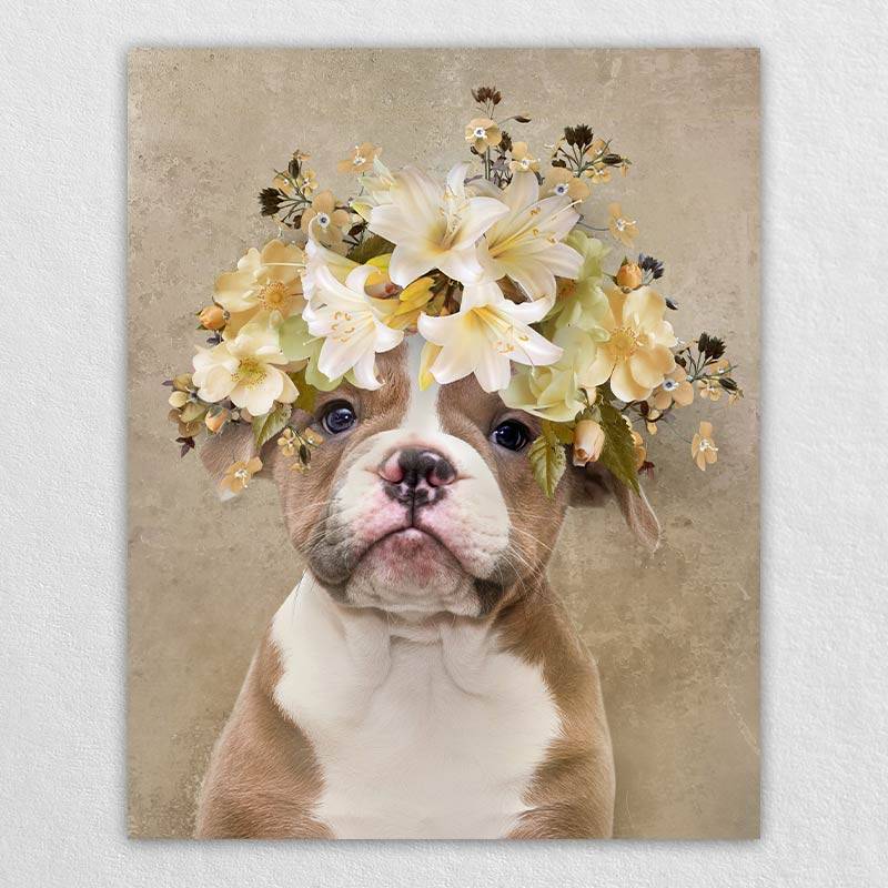 Pet Photo Into Painting Modern Canvas Art