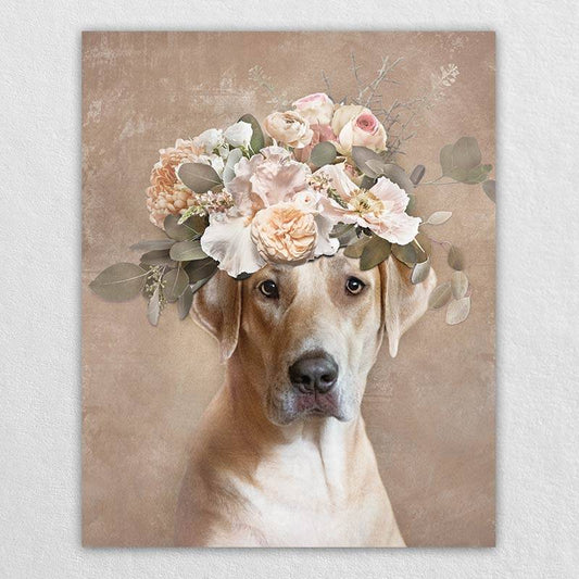 Personalised Dog Portrait Pet Canvas Art Painting