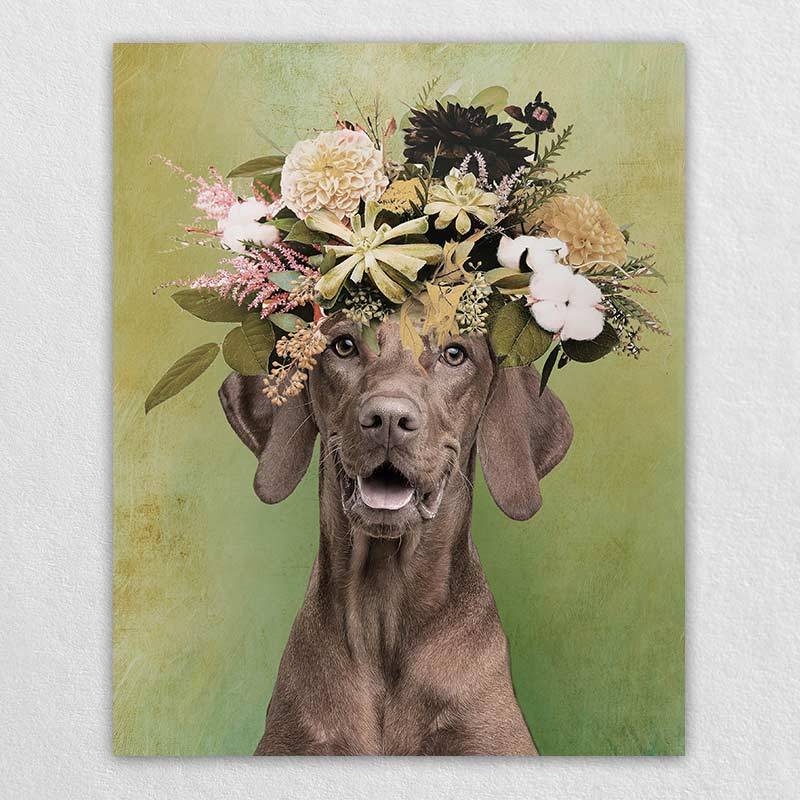 Fancy Dog Painting Animal Prints Wall Art