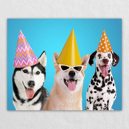 Multiple Pet Portrait Custom Photo Gidts
