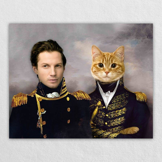 Admiral Portrait Pet Dog And Owner Portraits