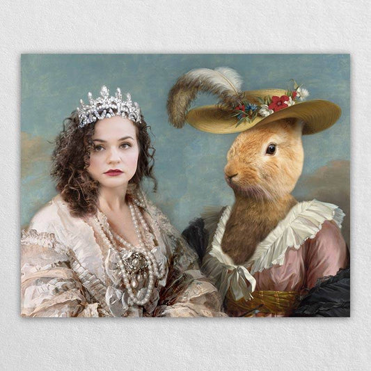 Pet And Owner Drawing Custom Pet Portrait Paintings