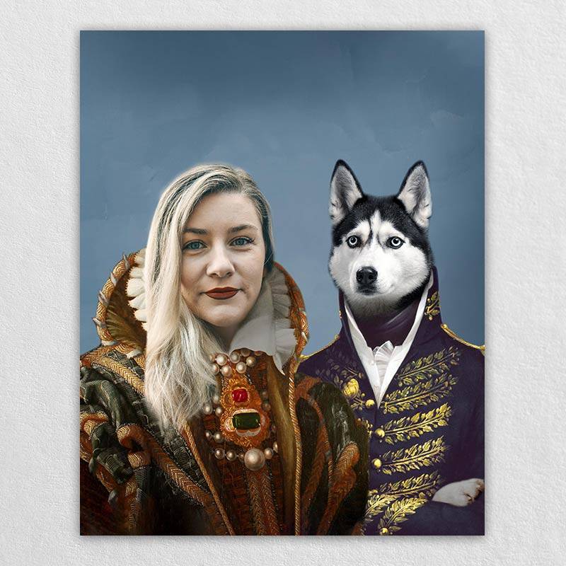 Funny Pet Drawings Dog And Human Portraits