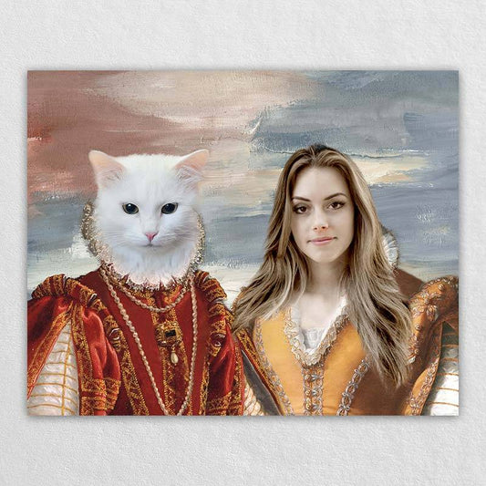 Royal Custom Pet And Owner Painting