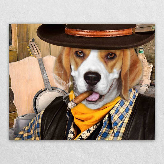 Dog Human Portrait Pet Artwork