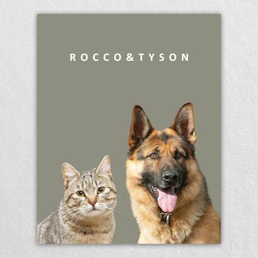 Custom Pet Portraits Watercolor