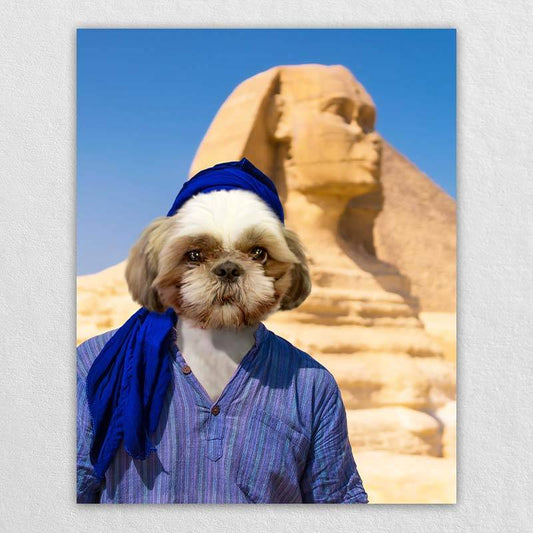 Egyptian Tour Pet Cat Portrait Drawing