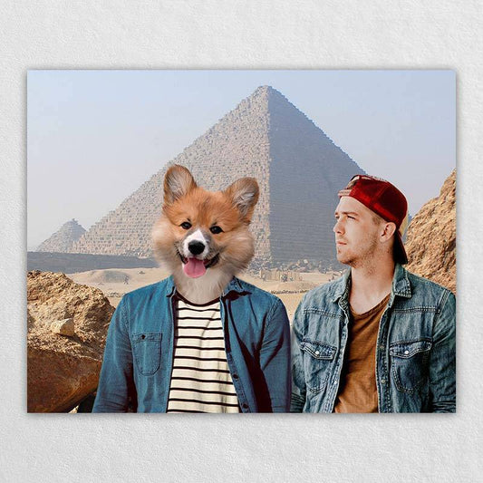 Happy Trip Me And My Pet Drawing