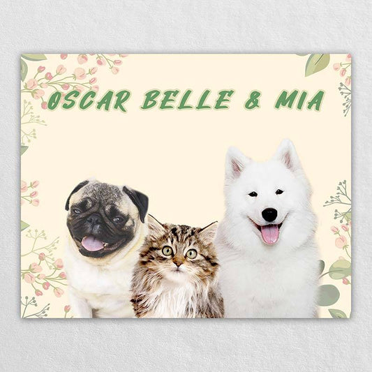 Pet Cat Dog Canvas Art