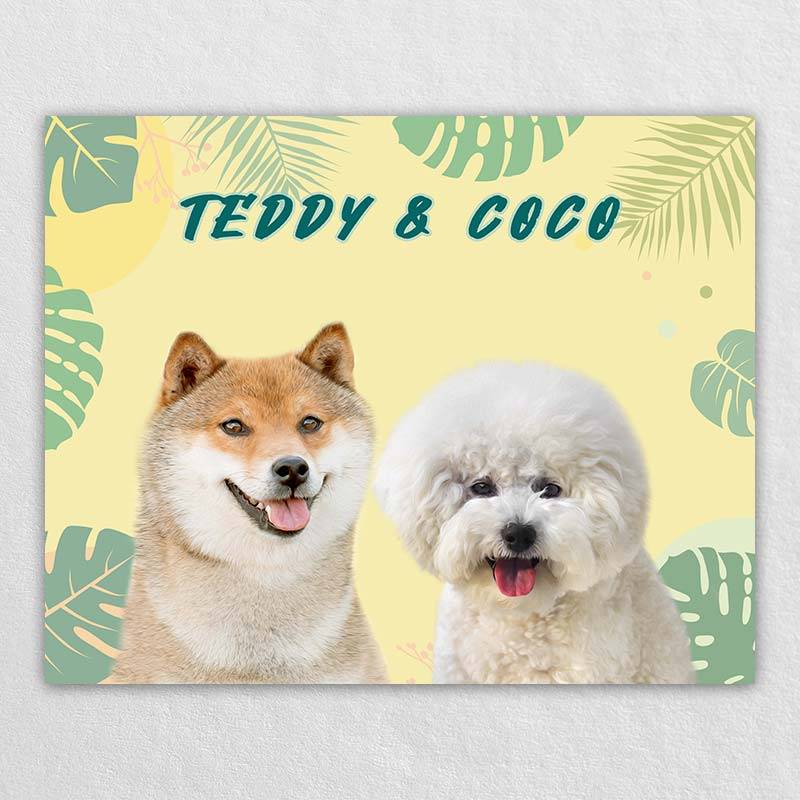 Dog Wall Painting Pet Portrait