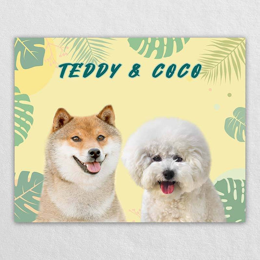 Dog Wall Painting Pet Portrait