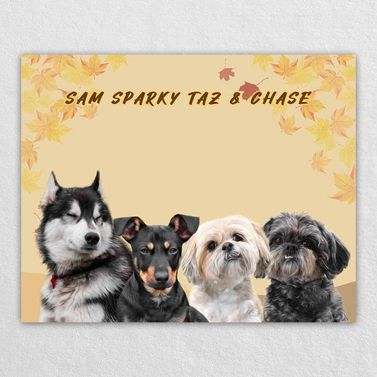 Watercolor Dog Portrait Cat Portrait Animal Artwork