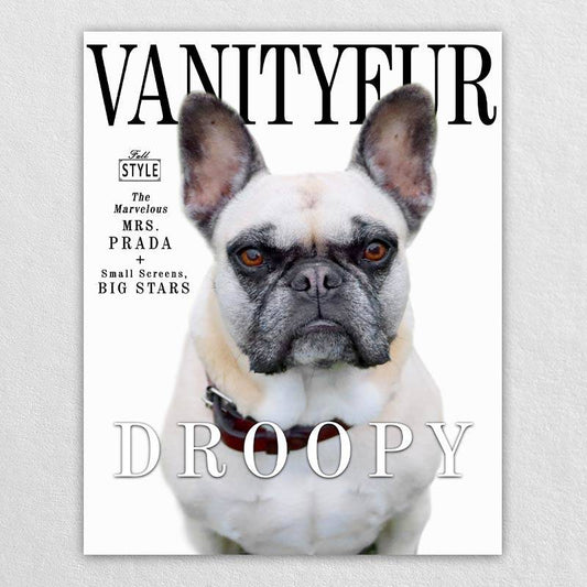 Vanity Fur Cover Cute Dog Wall Decor