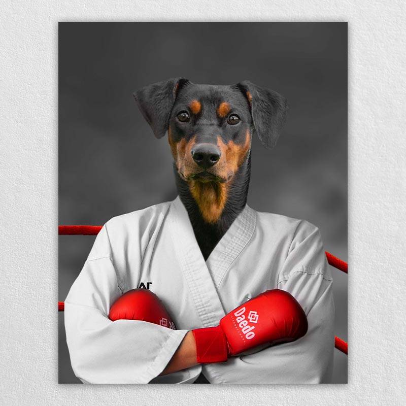 Your Pet In A Portrait To Be A Boxer