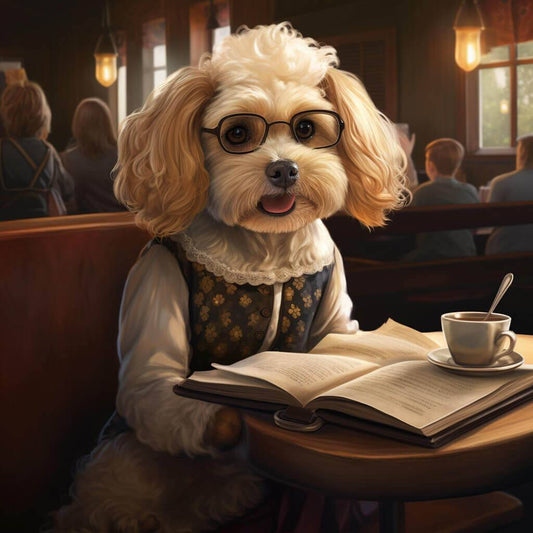 Dog Drawing Art Pet Canvas