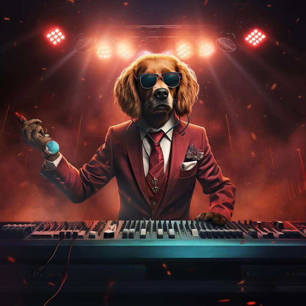 DJ Cool Pet Portrait Animal Painting