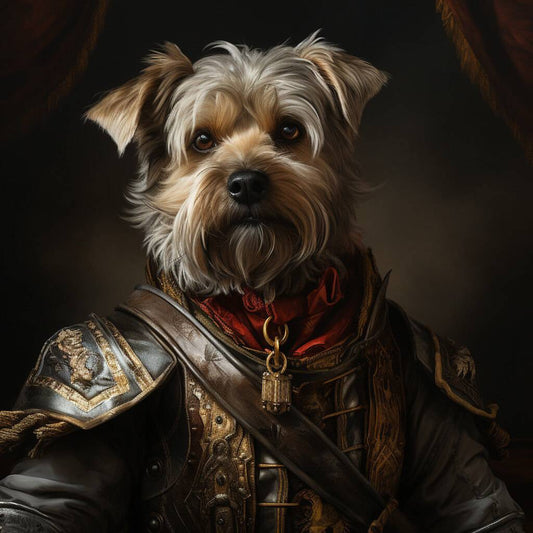 Renaissance Pet Portraits Hand Painted