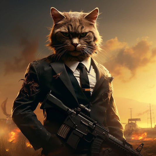 Painting Dog Animal Human Portraits