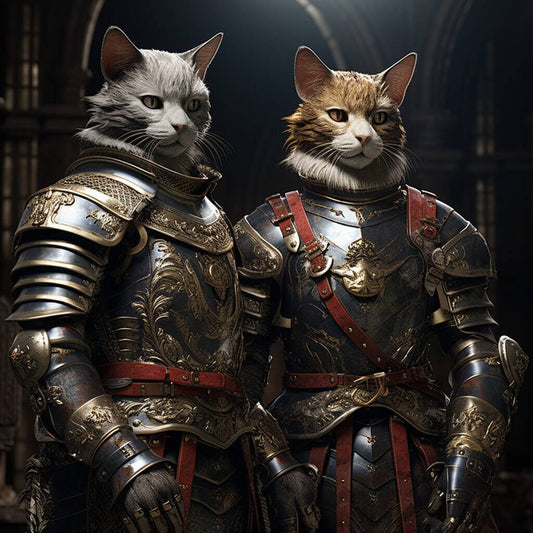 Pets Dogs Cats Painted As Royalty Warrior