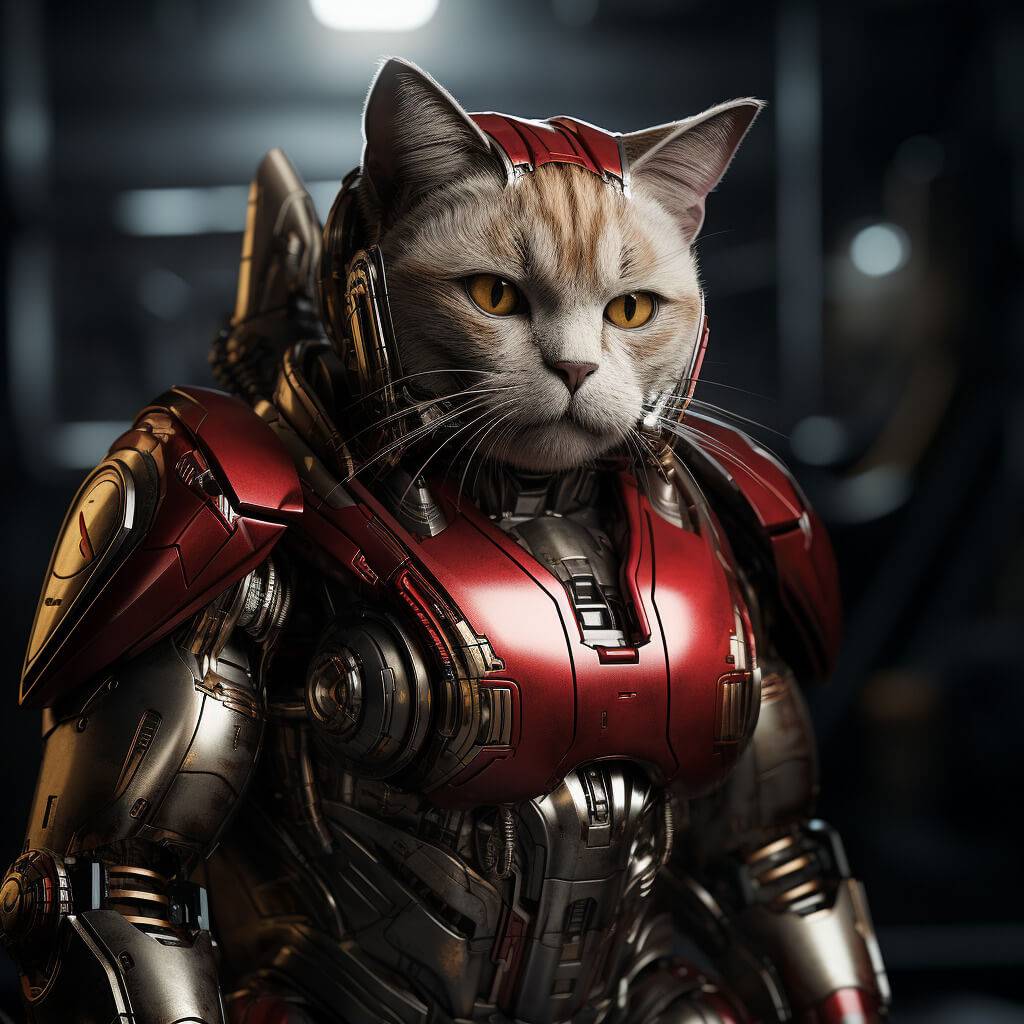 Man Of Iron Animal Picture Gifts Custom Cat Portraits