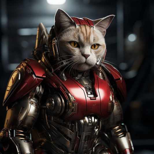 Man Of Iron Animal Picture Gifts Custom Cat Portraits