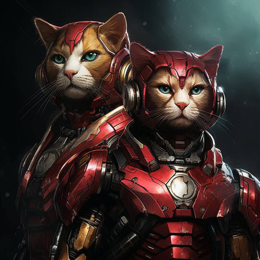 Superheroes Get A Painting Made From A Photo Pet Portrait