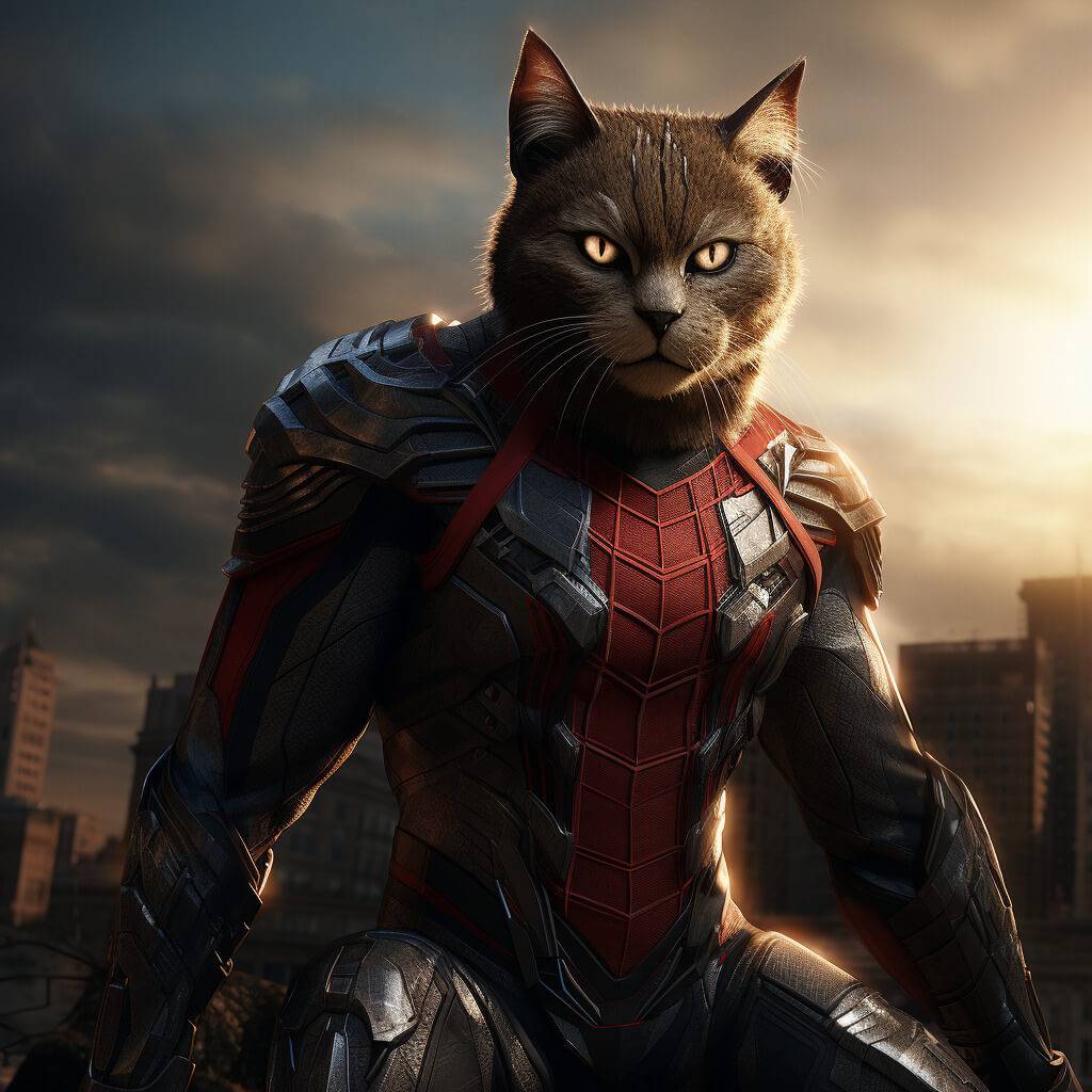 Spider Man Prints Portrait Of Pet Art