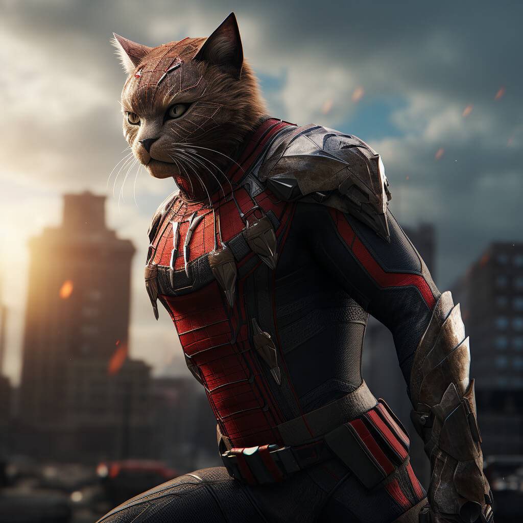 Marvel Spider Man Art Portrait Of The Pet