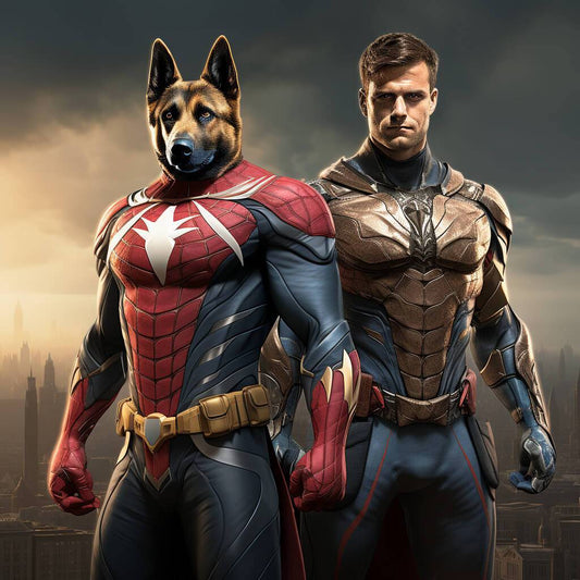 Spiderman Realistic Art Pet Human Portrait