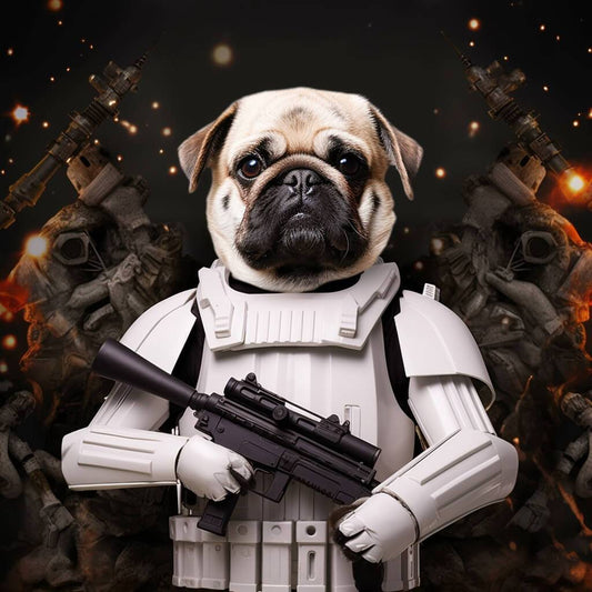 Star Wars Painting For Pet Portrait Canvas