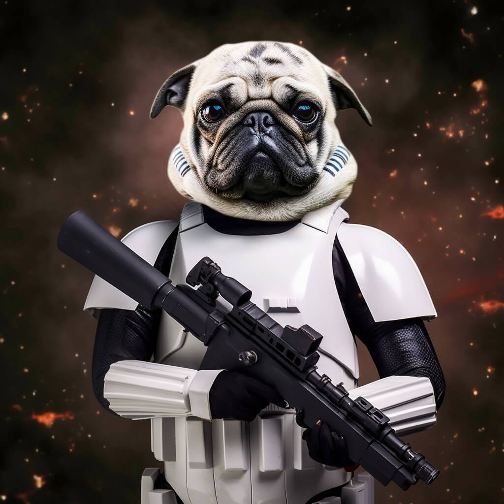 Star Wars Canvas Art Cat Dog Portraits
