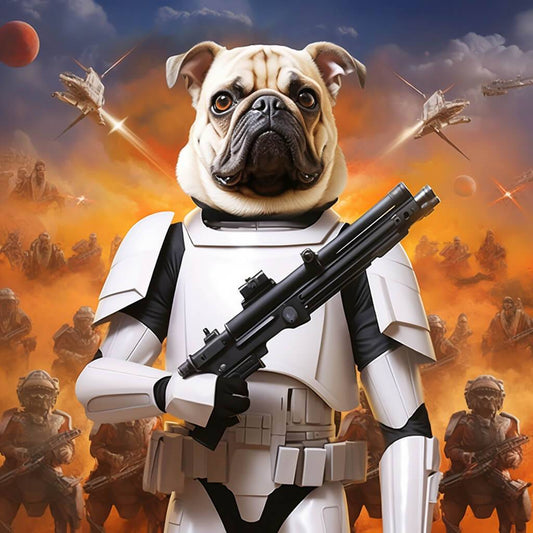 Pet Star Wars Canvas Prints Portrait Painting