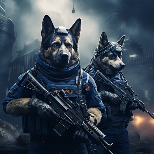 Navy Pet Portrait On Canvas Cute Paintings