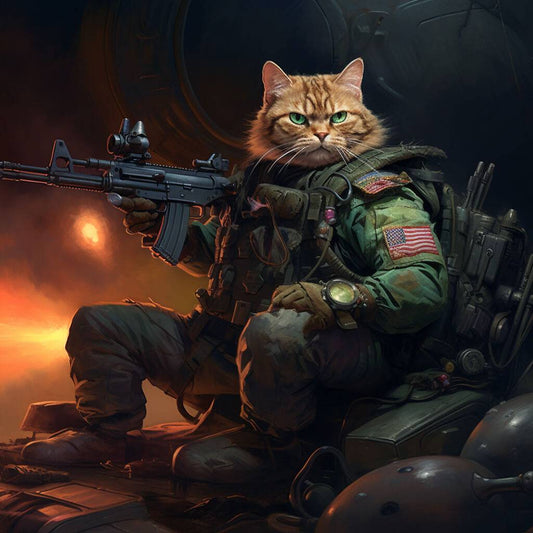 Modern Canvas Painting Portrait Of Pet