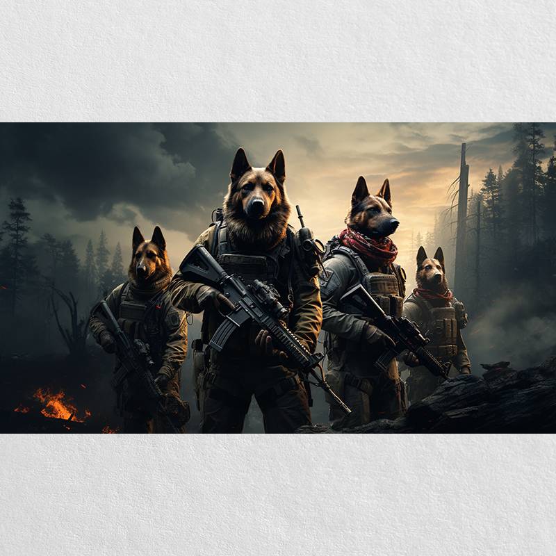 Custom Pet Portrait Art Prints For Sale