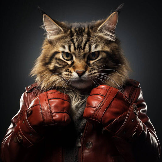 Boxing Pop Pets Cat into Art