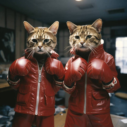 Best Boxing Pictures Personalized Pet Cat Human Wall Art