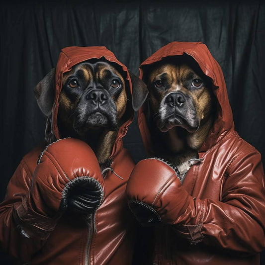 Boxing Gloves Drawing Images Modern Dog Art Pet Photo Prints