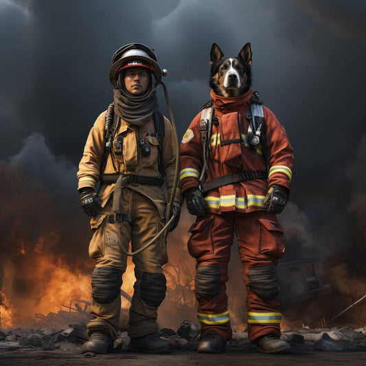 Firefighters Art Pet Diy Canvas Painting Ideas