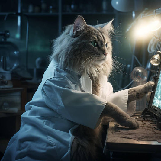 Future Doctor Picture Personalized Cat Painting