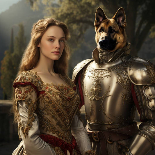 Beautiful Owner With Pet Royal Portraits