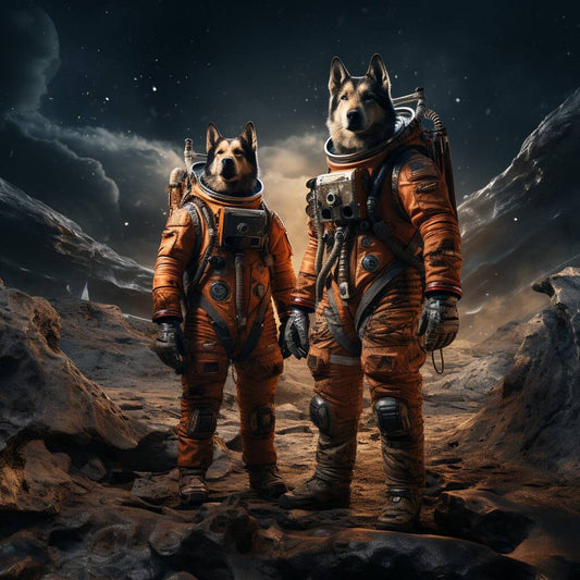 Astronaut Wall Painting Portrait Of Pet