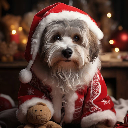 Christmas Artwork Pet Portrait Painting