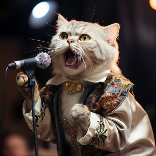 Music Canvas Wall Art Cat Funny Images Hd